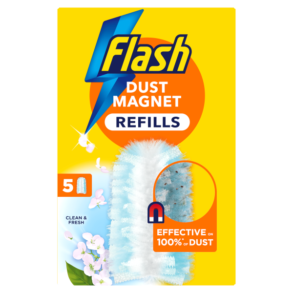 Flash Dust Magnet Duster Refills Clean & Fresh 5ct