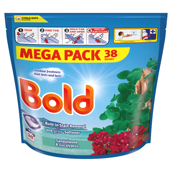 Bold All in 1 Pods 38s Eucalyptus & Sandalwood