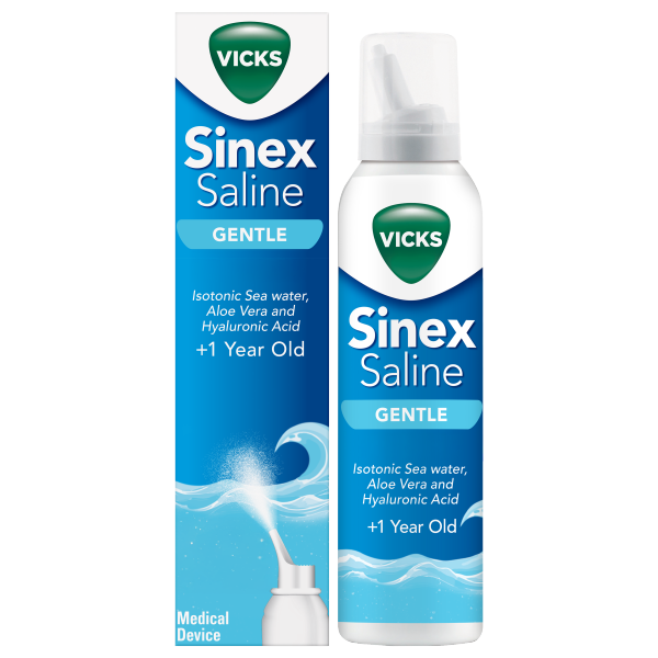 Vicks Saline Nasal Spray (Isotonic Aloe) Gentle 120ML