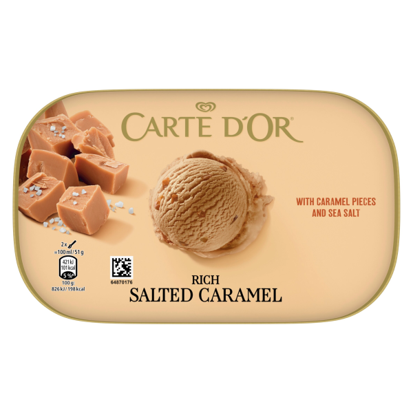 Carte D'or Rich Salted Caramel Ice Cream Dessert 900 ml