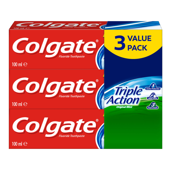 Colgate Toothpaste Triple Action 3x100ml