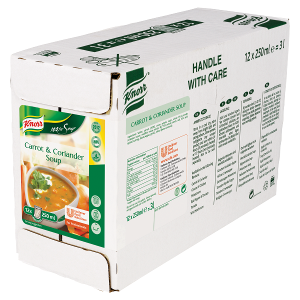 Knorr 100% Soup Bag Carrot & Coriander 250ml