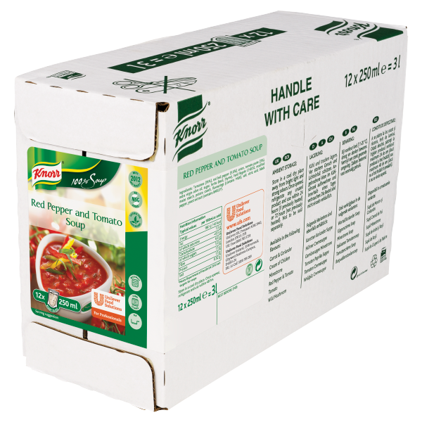 Knorr 100% Soup Bag Red Pepper & Tomato 250ml