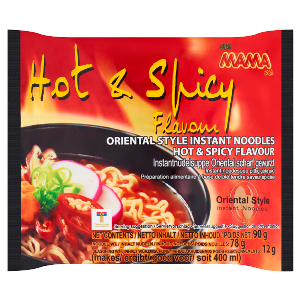 Mama Oriental Style Instant Noodles Hot & Spicy Flavour 90g