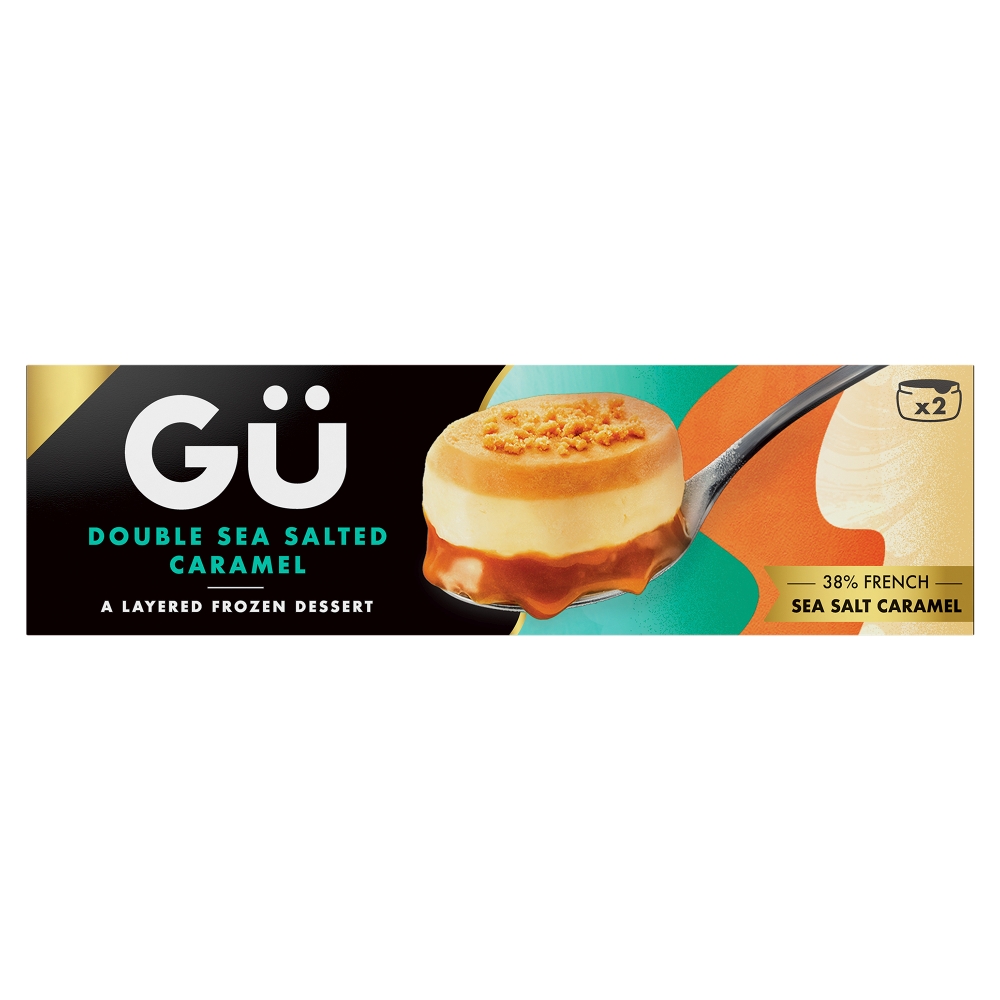 Gü Double Sea Salted Caramel A Layered Frozen Dessert 2 x 85g (170g)
