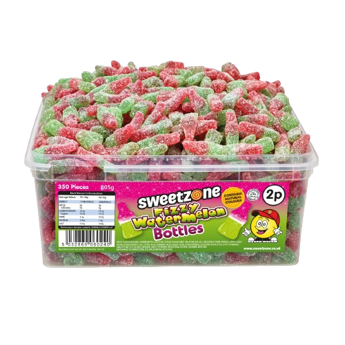 Sweetzone Fizzy Watermelon Bottles Tub 805g
