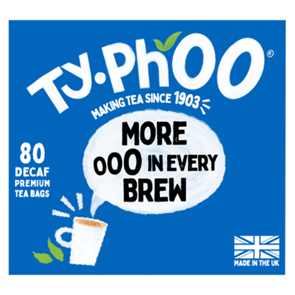 Typhoo 80 Decaf Everyday Tea Bags 250g