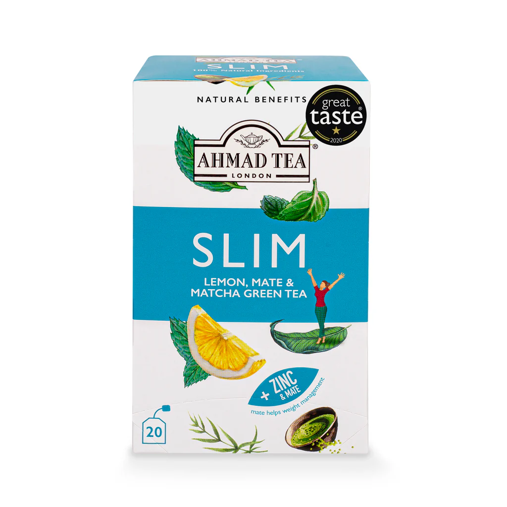 Ahmad Teas Slim in Lemon, Mate & Matcha Green 20 Teabags