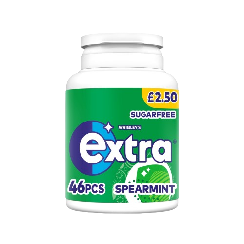 Extra Spearmint Sugarfree Chewing Gum Bottle PMP £2.50 46 Pieces