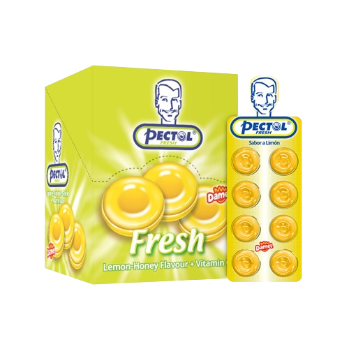 Damel Pectol Fresh Honey and Lemon Flavour + Vitamin C 19.2g