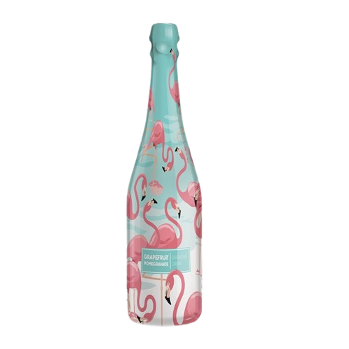 Kids Licenced Flamingo Party Drink Glass Bottle 750ml