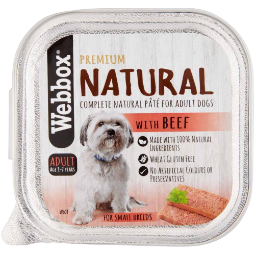 Webbox Natural Pate, Beef 150g