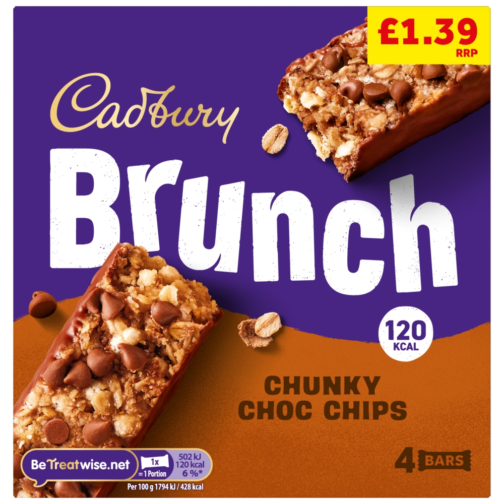 Cadbury Brunch Choc Chip Pm £1.39 112g
