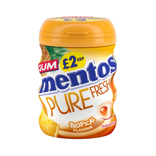 Mentos 35 Gum Pure Fresh Tropical Flavour PM £2.00 70g