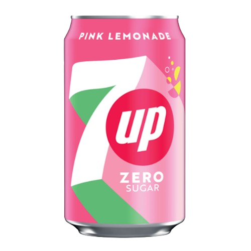 7Up Zero Can Pink Lemonade 330ml