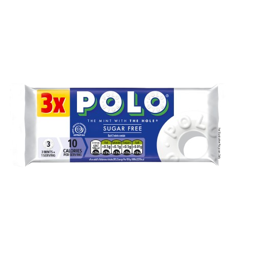 Polo Sugar Free Mint Tube Multipack 3x33.4g