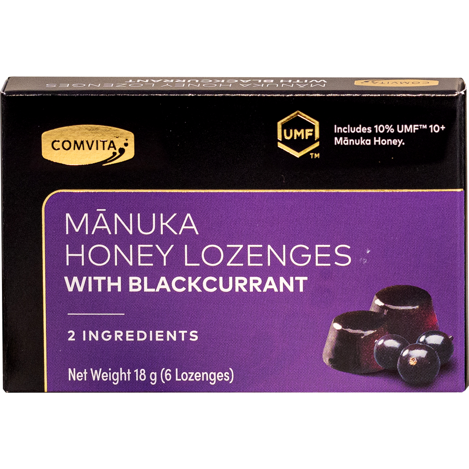 Comvita Manuka Honey Lozenges with Blackcurrant 18g
