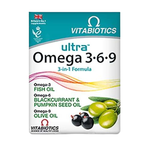 Vitabiotics Ultra Omega 3-6-9 3-in-1 Formula Capsules 60's