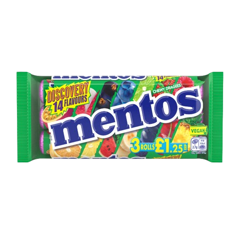 Mentos Discovery 14 Flavours PMP £1.25 3x37.5g