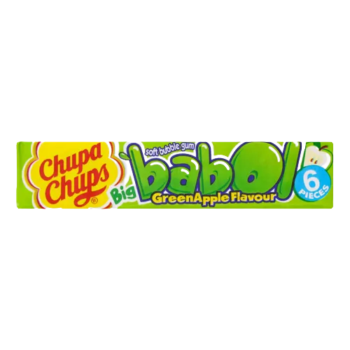 Chupa Chups Big Babol Apple Flavour Soft Bubble Gum 6 Pieces 27.6g