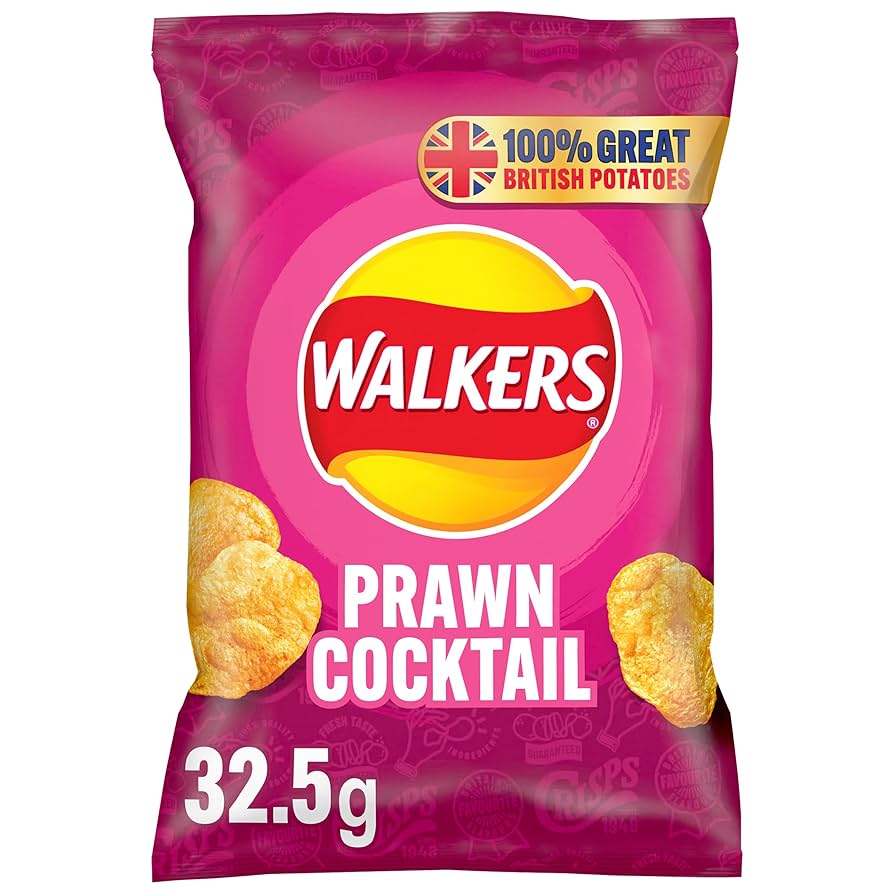 Walkers Prawn Cocktail Crisps 32.5g