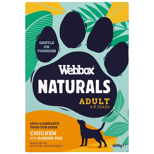 Webbox Naturals Grain Free Dog Chicken With Sweet Potato, Green Beans And Red Pepper 400g