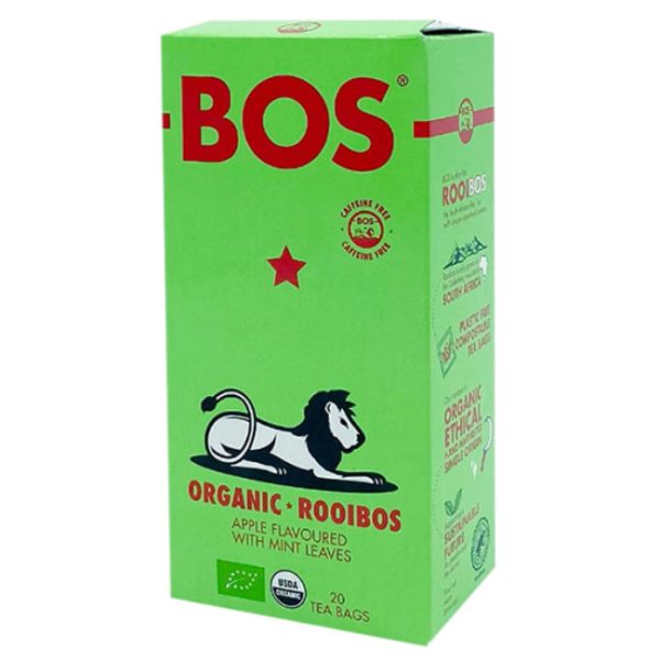 Bos Organic Apple & Mint Rooibos 20 Tea Bags 50g