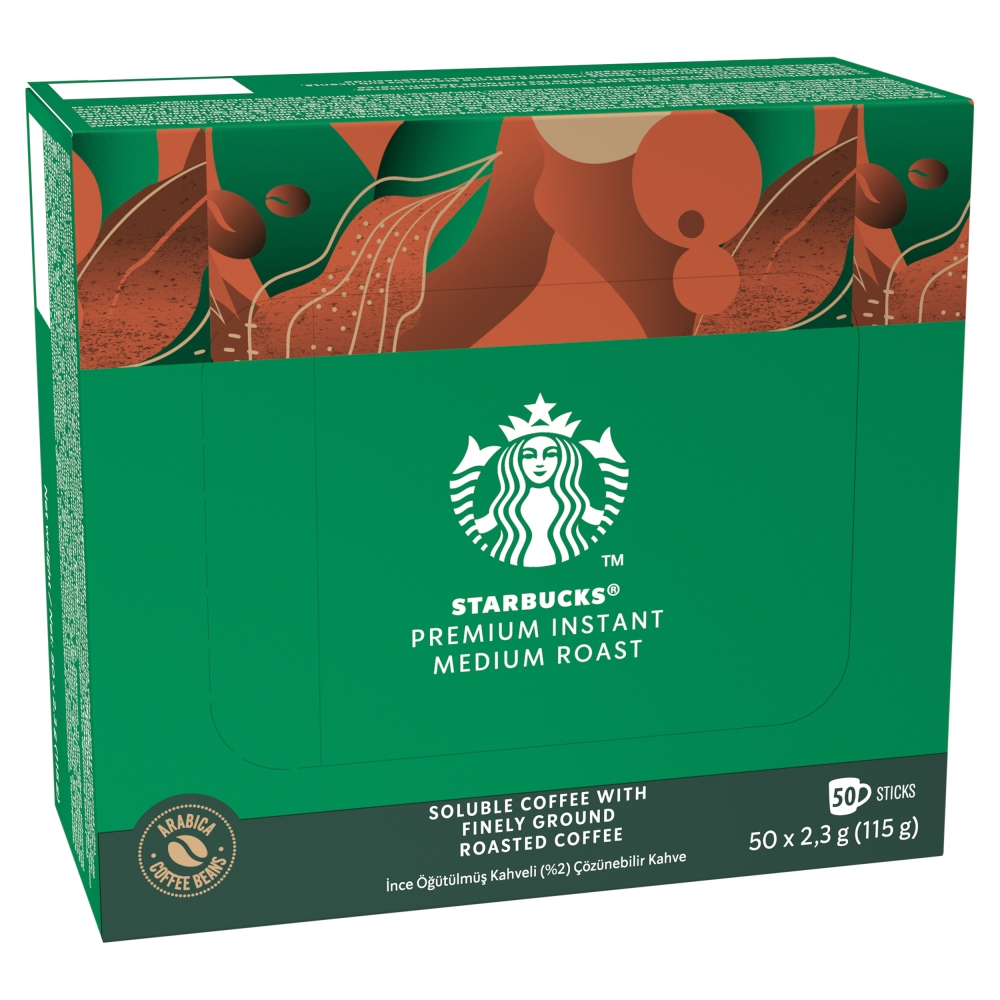 Starbucks Premium Instant Medium Roast Sachets 50 x 2.3g