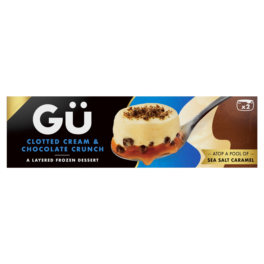 Gü Clotted Cream & Chocolate Crunch A Layered Frozen Dessert 2 x 80g (160g)