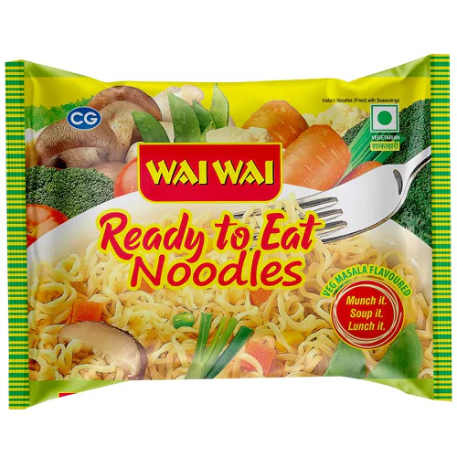 Wai Wai Vegetable Noodles Single Pillow Pack 75g