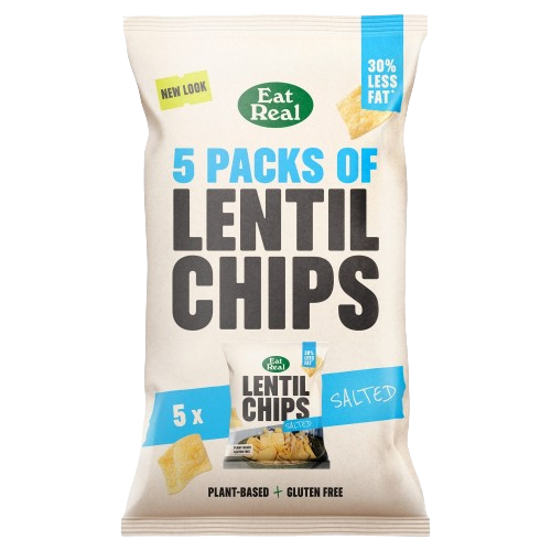 Eat Real Lentil Chips Salted 5 x 18g (90g)