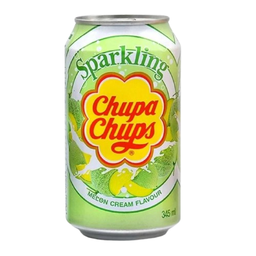 Chupa Chups Melon & Cream Flavour Soda 345ml