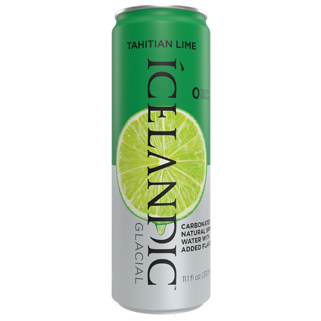 Icelandic Glacial Water Can Lime 330ml