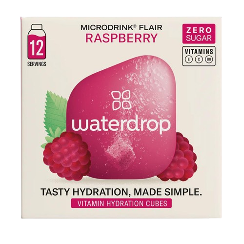 Waterdrop Microdrink Flair Raspberry Vitamin Hydration Cubes 25.2g