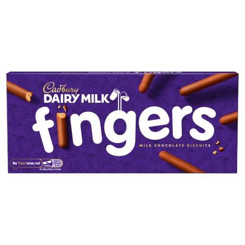 Cadbury Dairy Milk Fingers Chocolate Biscuits 114g