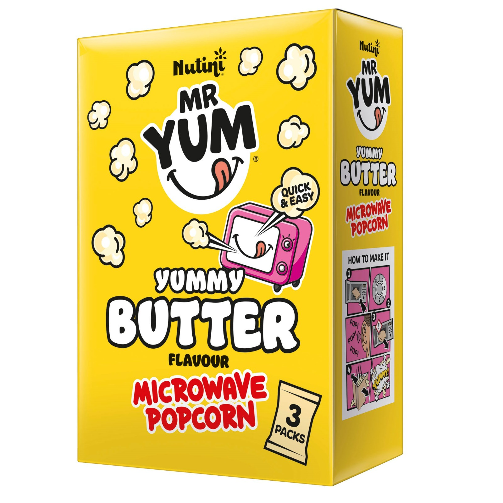 Mr. Yum Yummy Butter Flavour Popcorn 3x100g - We Get Any Stock