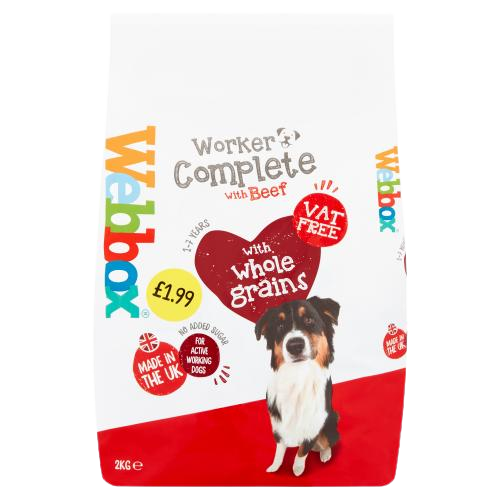 Webbox Complete Dog Food , Beef Pm £1.99 2kg