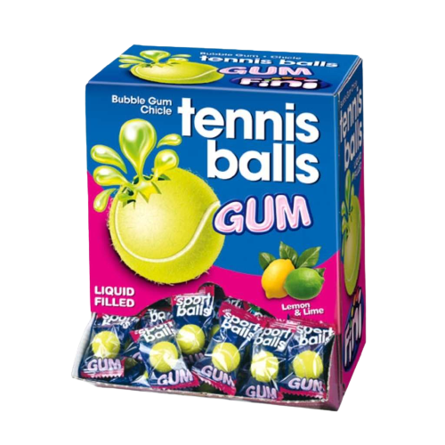 Fini 200 Tennis Ball Bubble Gum Box 5g