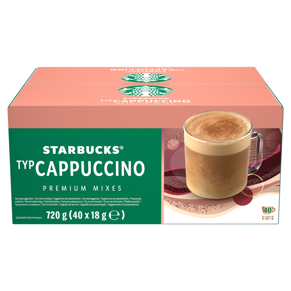 Starbucks Premium Instant Cappuccino Sachets 40 x 18g