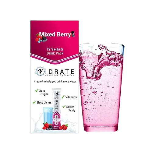 ViDrate Hydration Sachets Mixed Berry Flavour 12 x 3g