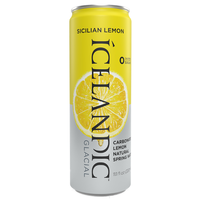 Icelandic Glacial Water Can Lemon 330ml