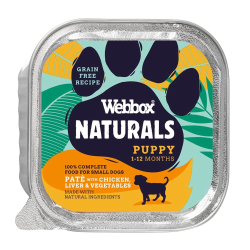 Webbox Natural Pate, Chick, Liver & Veg, Puppy 150g