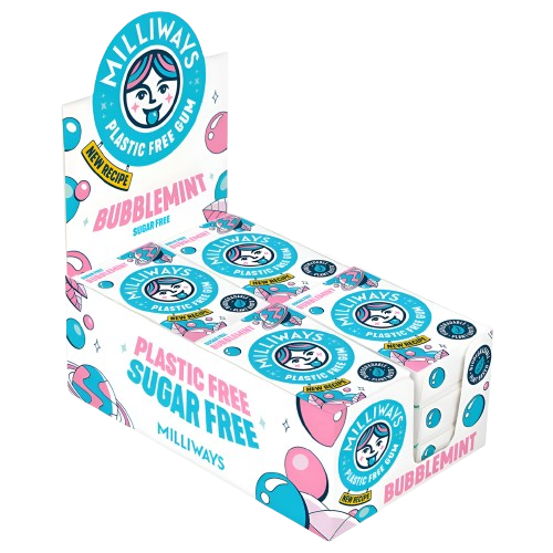 Milliways Plastic-Free Gum Bubblemint 19g