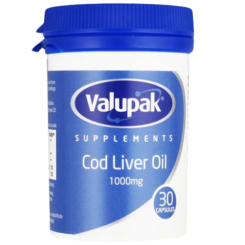 Valupak Cod Liver OIl 1000mg 30 Capsule