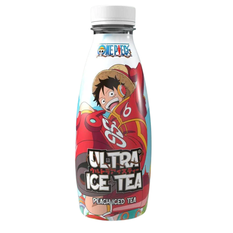 Ultra Ice Tea One Piece Egghead Luffy Peach Iced Tea 500ml - We