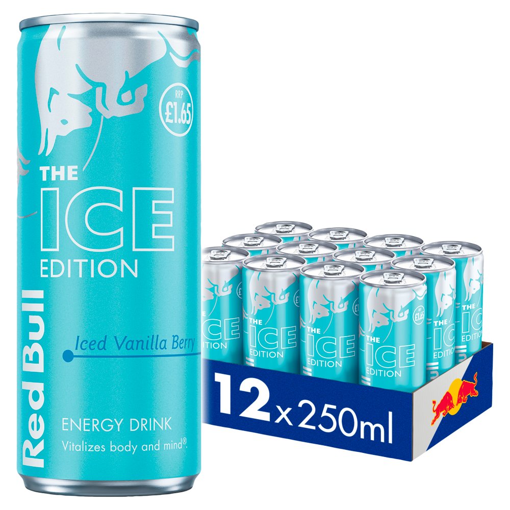 Red Bull The Winter Edition Iced Vanilla Berry Energy Drink Pm £1.65 250ml