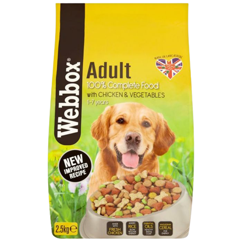 Webbox Complete Dog Food, Chicken & Vegetables 2.5kg