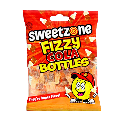 Sweetzone Fizzy Cola Bottles 12x90g