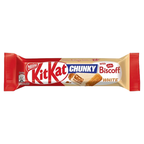 Kit Kat Chunky Lotus Biscoff White Chocolate Bar 42g We Get Any Stock