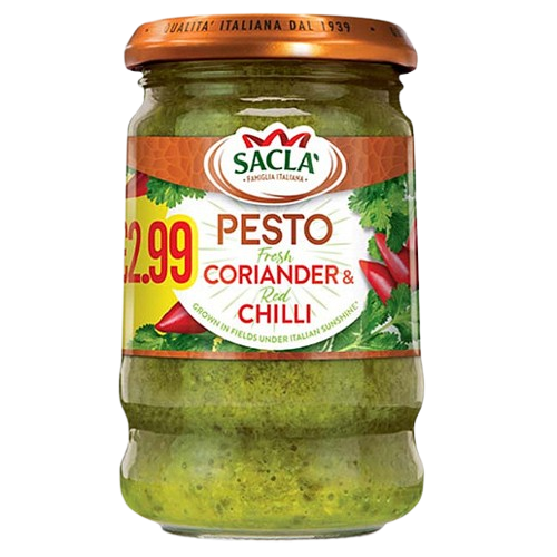 Sacla Coriander & Chill Pesto Pm £2.99 190g